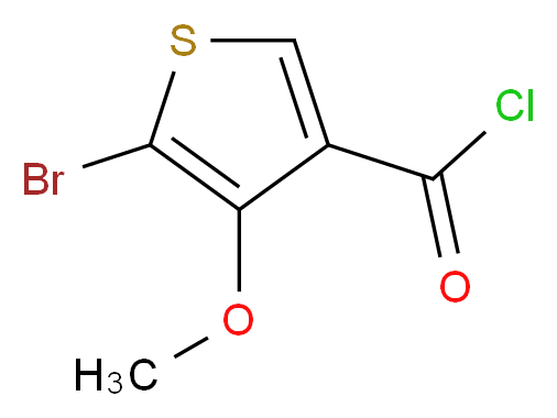 5-bromo-4-methoxythiophene-3-carbonyl chloride_分子结构_CAS_162848-22-8)