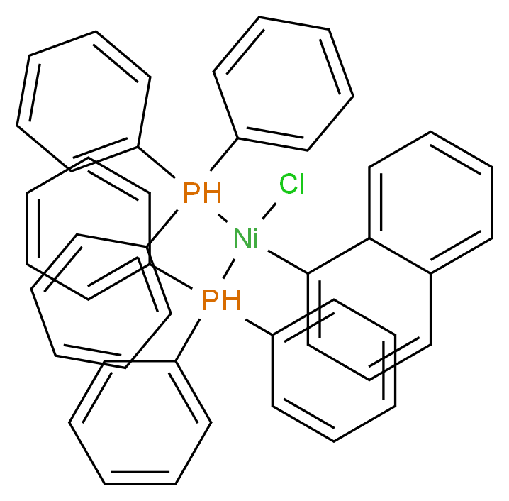 trans-Chloro(1-naphthyl)bis(triphenylphosphine)-nickel_分子结构_CAS_54806-25-6)
