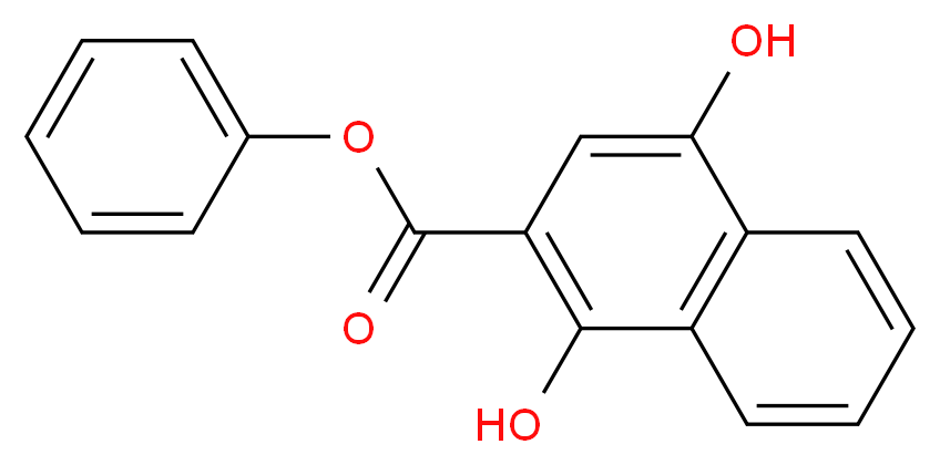 phenyl 1,4-dihydroxynaphthalene-2-carboxylate_分子结构_CAS_54978-55-1