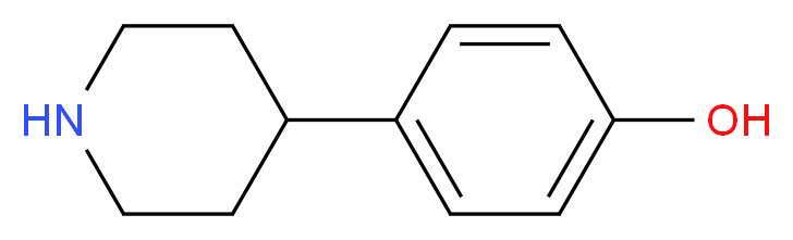 4-(piperidin-4-yl)phenol_分子结构_CAS_62614-84-0
