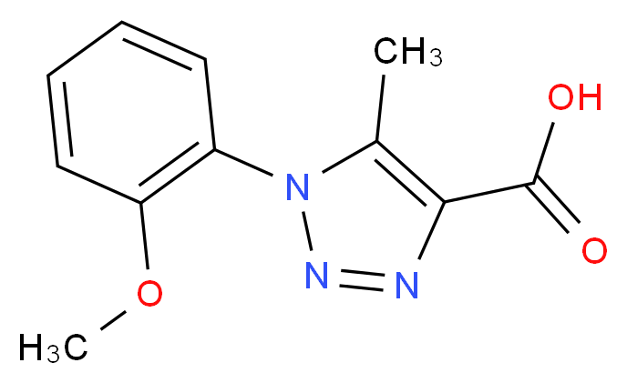 1-(2-Methoxy-phenyl)-5-methyl-1H-[1,2,3]triazole-4-carboxylic acid_分子结构_CAS_)