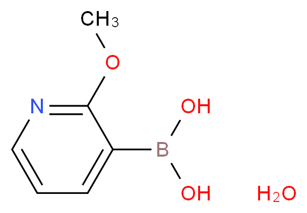 2-Methoxypyridin-3-ylboronic acid hydrate_分子结构_CAS_)