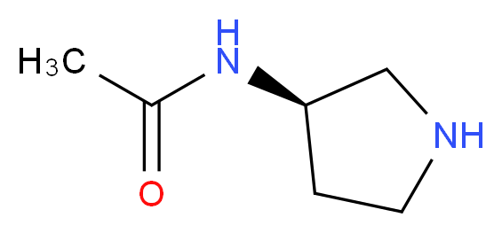 (S)-(-)-3-Acetamidopyrrolidine_分子结构_CAS_114636-31-6)