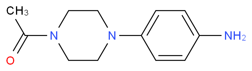1-(4-(4-aminophenyl)piperazin-1-yl)ethanone_分子结构_CAS_92394-00-8)