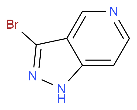 3-bromo-1H-pyrazolo[4,3-c]pyridine_分子结构_CAS_633328-88-8