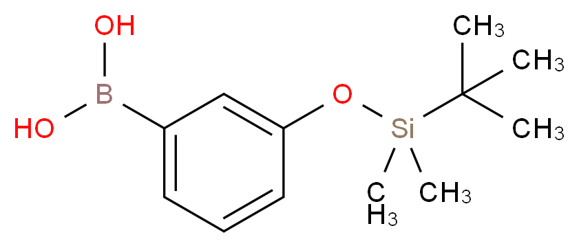 3-(tert-Butyl dimethylsiloxy)phenyl boronic acid_分子结构_CAS_261621-12-9)