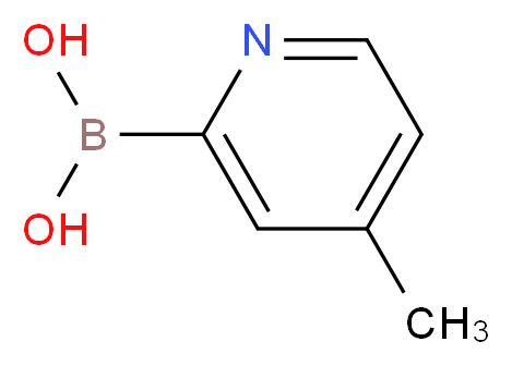 4-Methylpyridine-2-boronic acid_分子结构_CAS_372963-48-9)