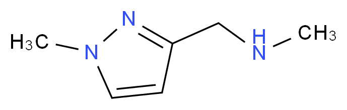 1-Methyl-3-[(methylamino)methyl]-1H-pyrazole 97%_分子结构_CAS_)