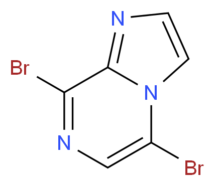 5,8-Dibromoimidazo[1,2-a]pyrazine_分子结构_CAS_957344-74-0)