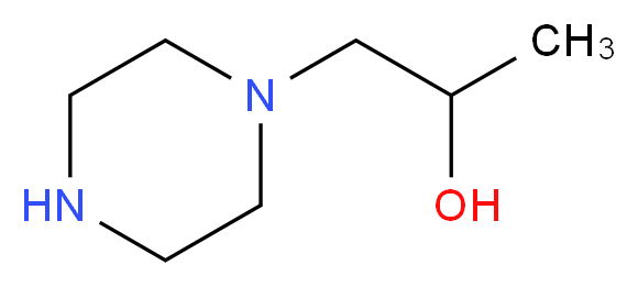 1-(piperazin-1-yl)propan-2-ol_分子结构_CAS_)