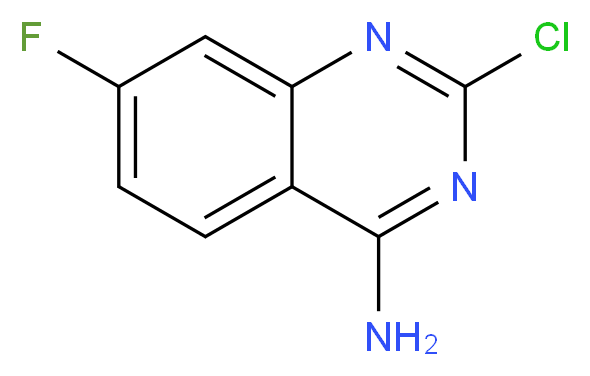 2-chloro-7-fluoroquinazolin-4-amine_分子结构_CAS_1107695-02-2