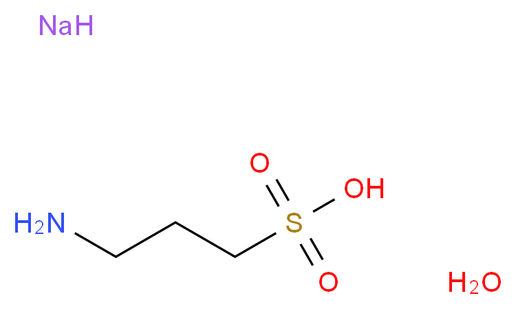 3-aminopropane-1-sulfonic acid hydrate sodium_分子结构_CAS_81028-90-2