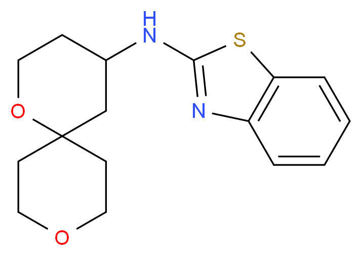 N-1,9-dioxaspiro[5.5]undec-4-yl-1,3-benzothiazol-2-amine_分子结构_CAS_)