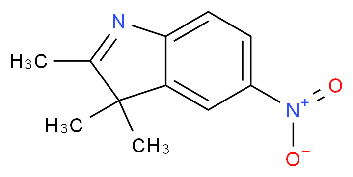 2,3,3-trimethyl-5-nitro-3H-indole_分子结构_CAS_3484-22-8