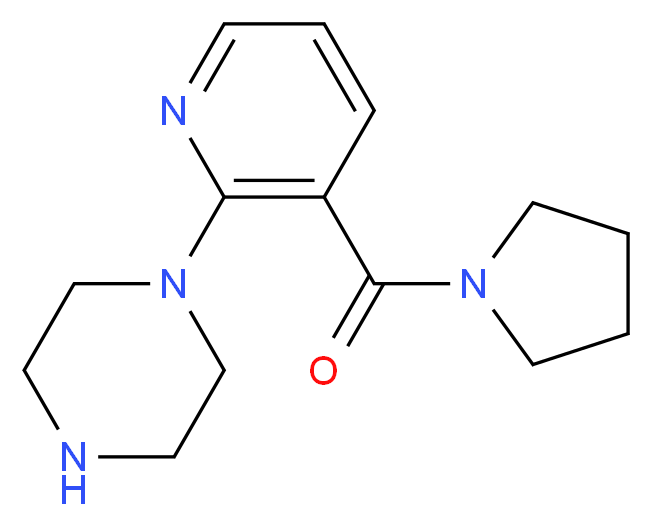 1-[3-(pyrrolidine-1-carbonyl)pyridin-2-yl]piperazine_分子结构_CAS_902836-06-0