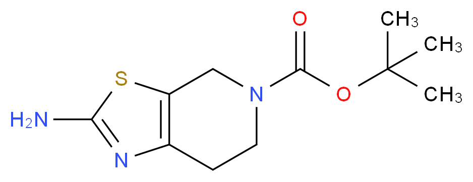 tert-Butyl 2-amino-6,7-dihydro[1,3]thiazolo[5,4-c]pyridine-5(4H)-carboxylate_分子结构_CAS_)