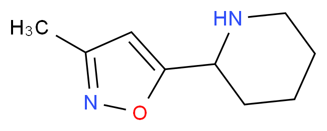 2-(3-Methyl-5-isoxazolyl)piperidine_分子结构_CAS_)