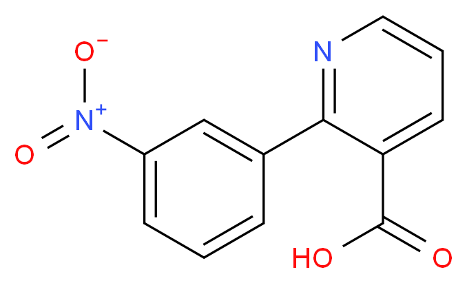 2-(3-nitrophenyl)pyridine-3-carboxylic acid_分子结构_CAS_937601-72-4