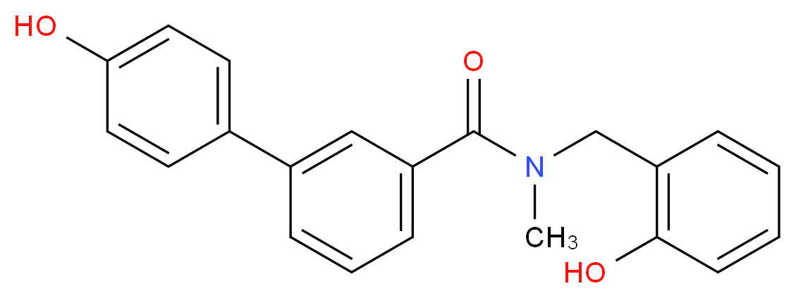 4'-hydroxy-N-(2-hydroxybenzyl)-N-methylbiphenyl-3-carboxamide_分子结构_CAS_)