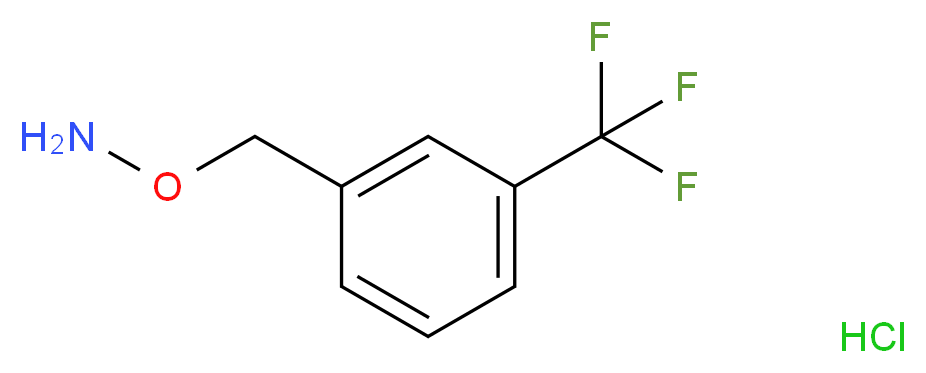 O-{[3-(trifluoromethyl)phenyl]methyl}hydroxylamine hydrochloride_分子结构_CAS_15256-07-2