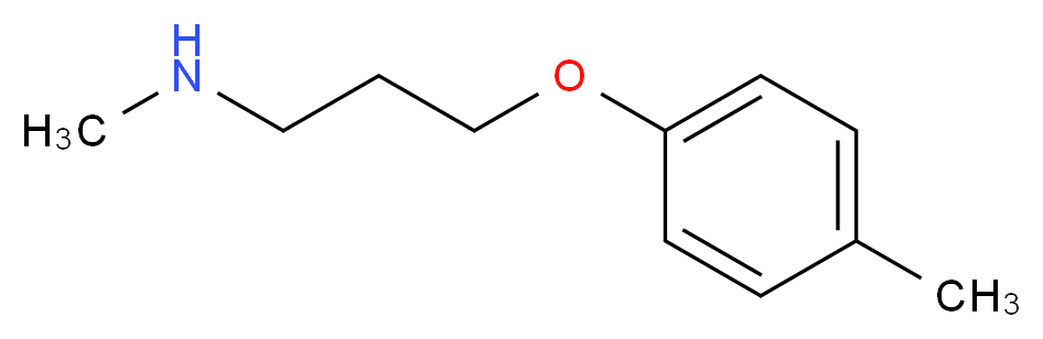 methyl[3-(4-methylphenoxy)propyl]amine_分子结构_CAS_915923-08-9