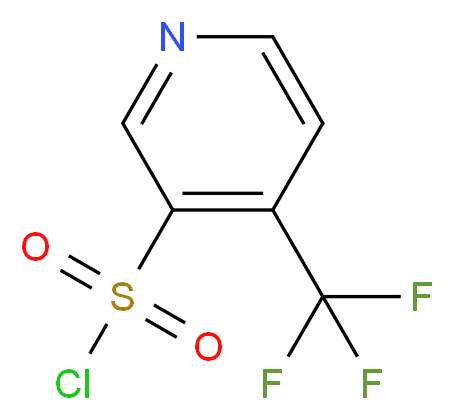 4-(trifluoromethyl)pyridine-3-sulfonyl chloride_分子结构_CAS_533932-27-3)