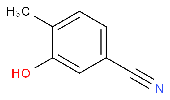 3-Hydroxy-4-methylbenzonitrile_分子结构_CAS_3816-66-8)