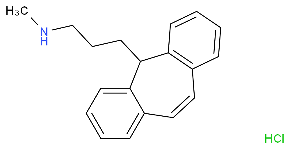 methyl(3-{tricyclo[9.4.0.0<sup>3</sup>,<sup>8</sup>]pentadeca-1(11),3,5,7,9,12,14-heptaen-2-yl}propyl)amine hydrochloride_分子结构_CAS_1225-55-4