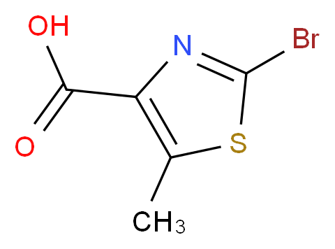 2-Bromo-5-methylthiazole-4-carboxylic acid_分子结构_CAS_1194374-25-8)