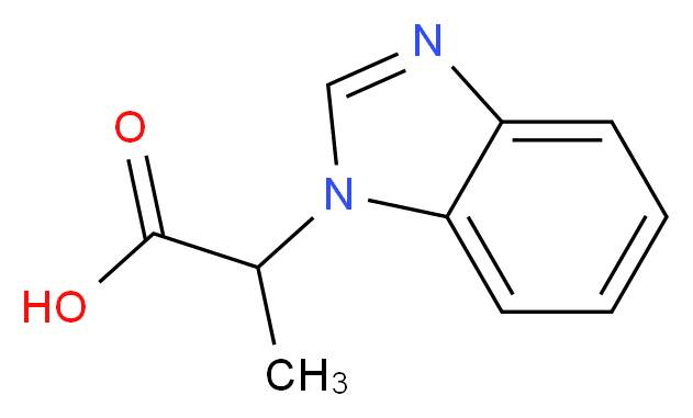 2-(1H-benzimidazol-1-yl)propanoic acid_分子结构_CAS_157198-79-3)