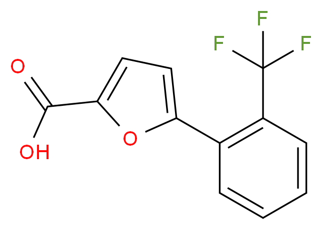 5-[2-(TRIFLUOROMETHYL)PHENYL]-2-FUROIC ACID_分子结构_CAS_)