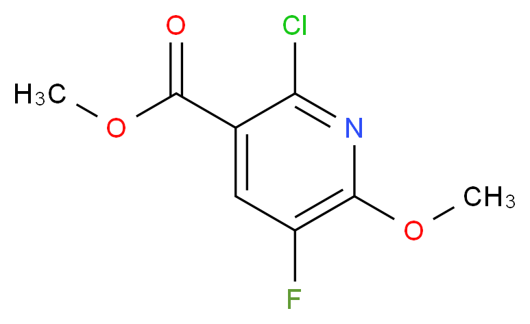 Methyl 2-chloro-5-fluoro-6-methoxynicotinate_分子结构_CAS_)