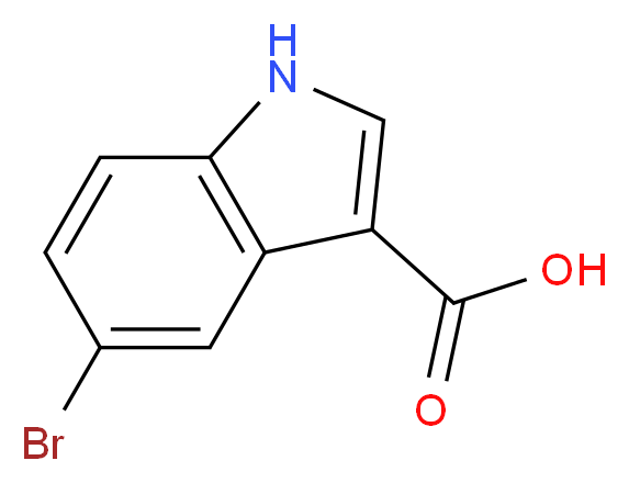 5-bromo-1H-indole-3-carboxylic acid_分子结构_CAS_10406-06-1