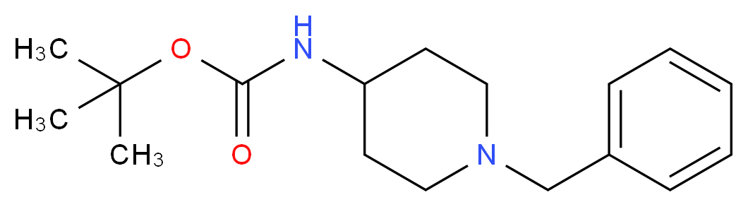 1-苄基-4-(N-Boc-氨基)哌啶_分子结构_CAS_73889-19-7)