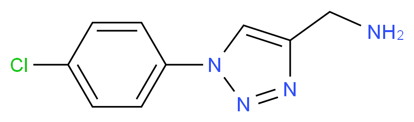 [1-(4-chlorophenyl)-1H-1,2,3-triazol-4-yl]methanamine_分子结构_CAS_886361-79-1)