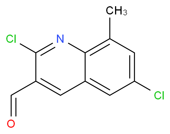 2,6-DICHLORO-8-METHYLQUINOLINE-3-CARBOXALDEHYDE_分子结构_CAS_938138-94-4)