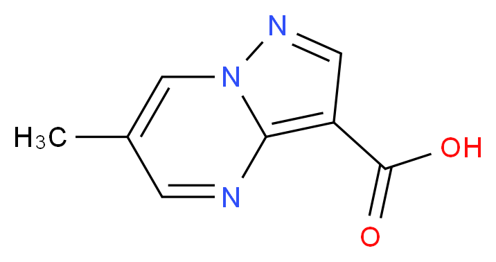 6-Methylpyrazolo[1,5-a]pyrimidine-3-carboxylic acid_分子结构_CAS_869941-96-8)