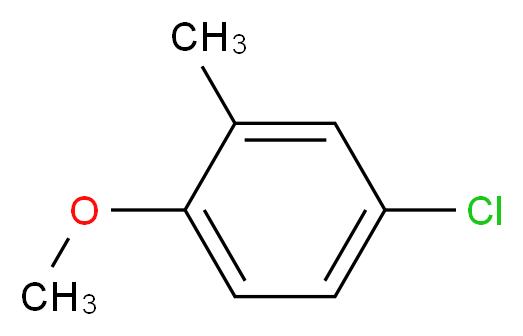 4-氯-2-甲基苯甲醚_分子结构_CAS_3260-85-3)