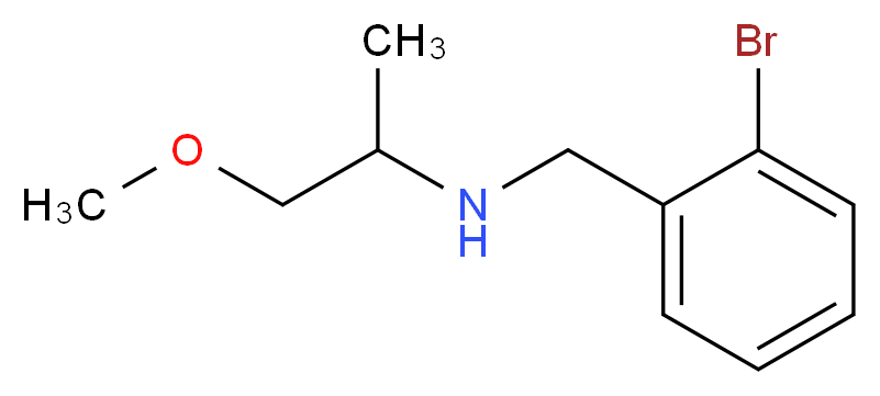 [(2-bromophenyl)methyl](1-methoxypropan-2-yl)amine_分子结构_CAS_355381-82-7