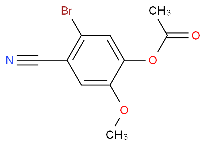 5-Bromo-4-cyano-2-methoxyphenyl acetate_分子结构_CAS_)