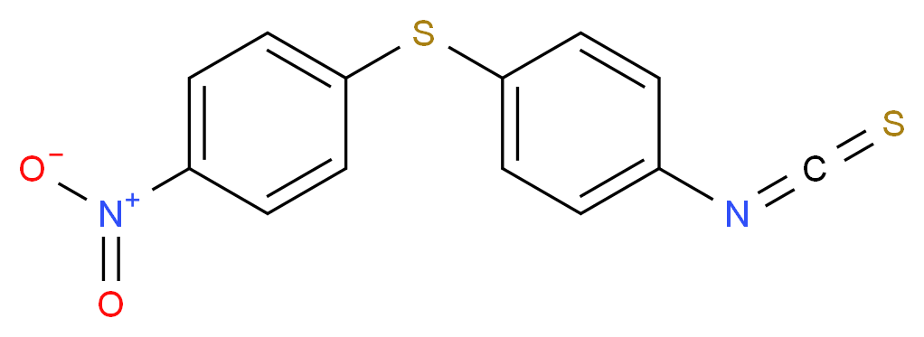 1-isothiocyanato-4-[(4-nitrophenyl)sulfanyl]benzene_分子结构_CAS_19822-35-6