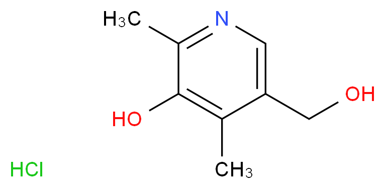 4-脱氧吡哆醇 盐酸盐_分子结构_CAS_148-51-6)