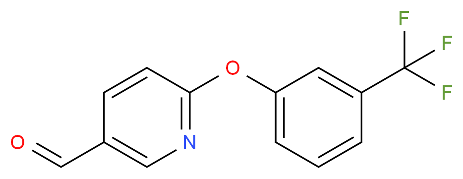 6-[3-(trifluoromethyl)phenoxy]pyridine-3-carbaldehyde_分子结构_CAS_338967-16-1
