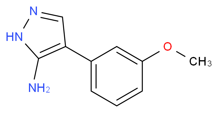 4-(3-methoxyphenyl)-1H-pyrazol-5-amine_分子结构_CAS_93690-16-5