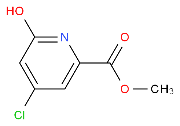 methyl 4-chloro-6-hydroxypicolinate_分子结构_CAS_1060808-95-8)