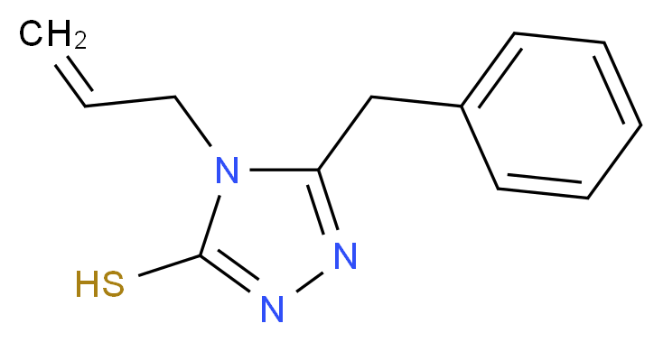 5-benzyl-4-(prop-2-en-1-yl)-4H-1,2,4-triazole-3-thiol_分子结构_CAS_21358-12-3