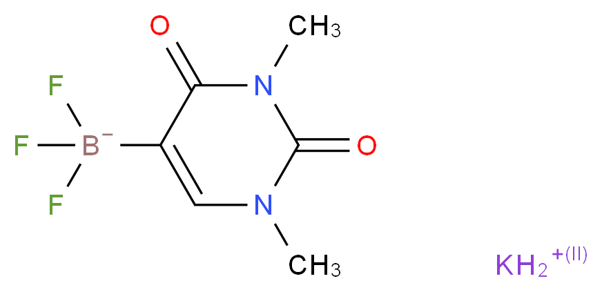 Potassium 1,3-dimethyluracil-5-trifluoroborate_分子结构_CAS_1150654-77-5)