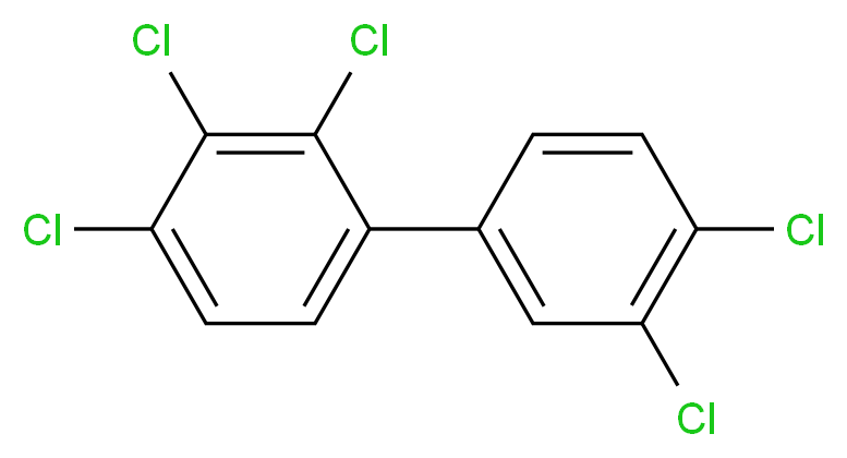 1,2,3-trichloro-4-(3,4-dichlorophenyl)benzene_分子结构_CAS_32598-14-4