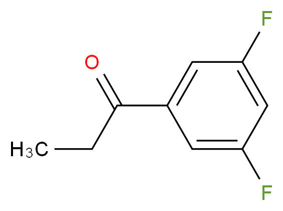 1-(3,5-difluorophenyl)propan-1-one_分子结构_CAS_135306-45-5