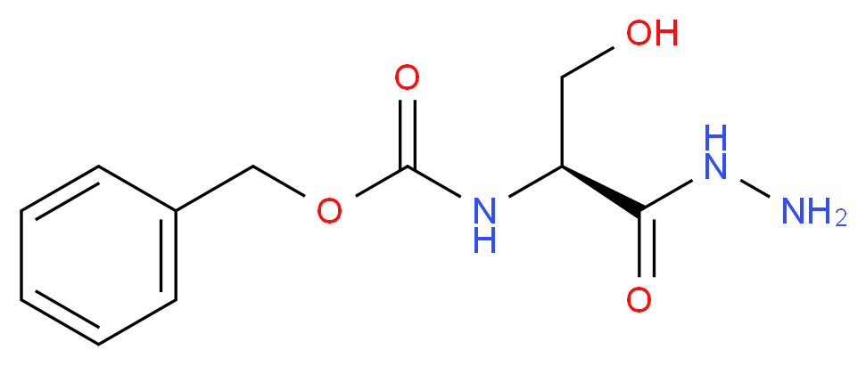 benzyl N-[(1S)-1-(hydrazinecarbonyl)-2-hydroxyethyl]carbamate_分子结构_CAS_26582-86-5